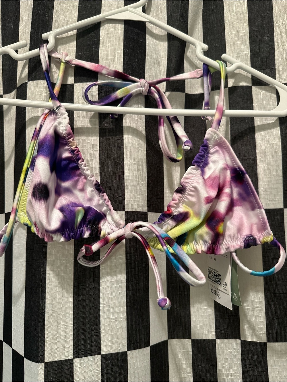 H&M Tie-Dye Triangle Bikini Top